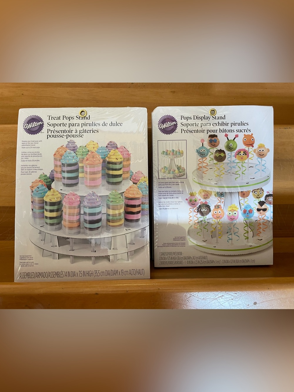 Wilton Treat Pops Stand(2) and Wilton Cake Pop Stand(3) set. (5 total )